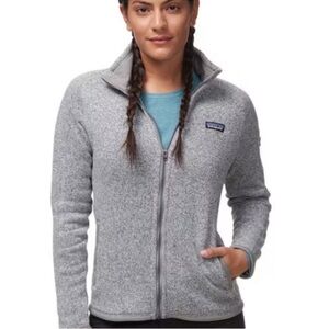 Patagonia Women's Better Sweater Full Zip Fleece Jacket in Birch White, Size XS